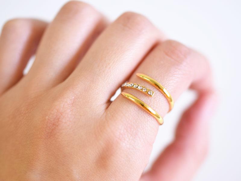 新CRYSTAL WRAP RING - masae