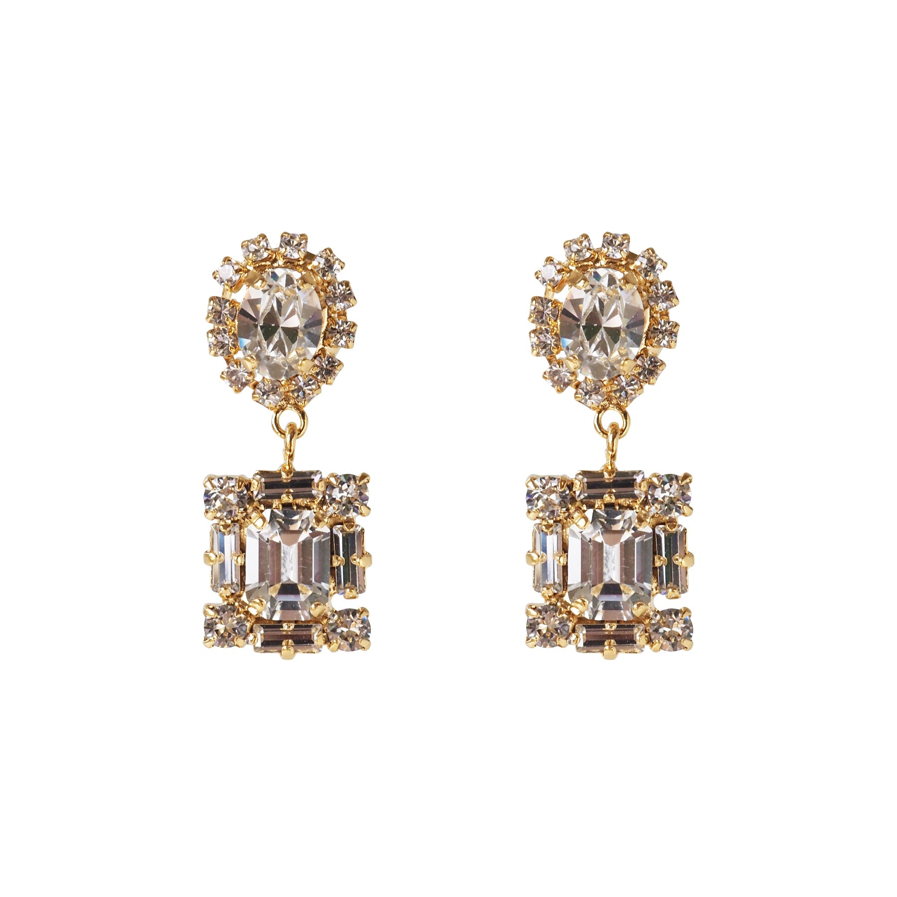ODILIA イヤリング - masae公式オンラインストア|ビジューイヤリング、クリスタルガラス、揺れるイヤリング、レトロイヤリング、キラキラアクセサリー、オケージョンシーン、お呼ばれ、結婚式イヤリング、ブライダルイヤリング、ブライダルアクセサリー、クラシカルイヤリング、プレ花嫁、前撮りアクセサリー、パールイヤリング