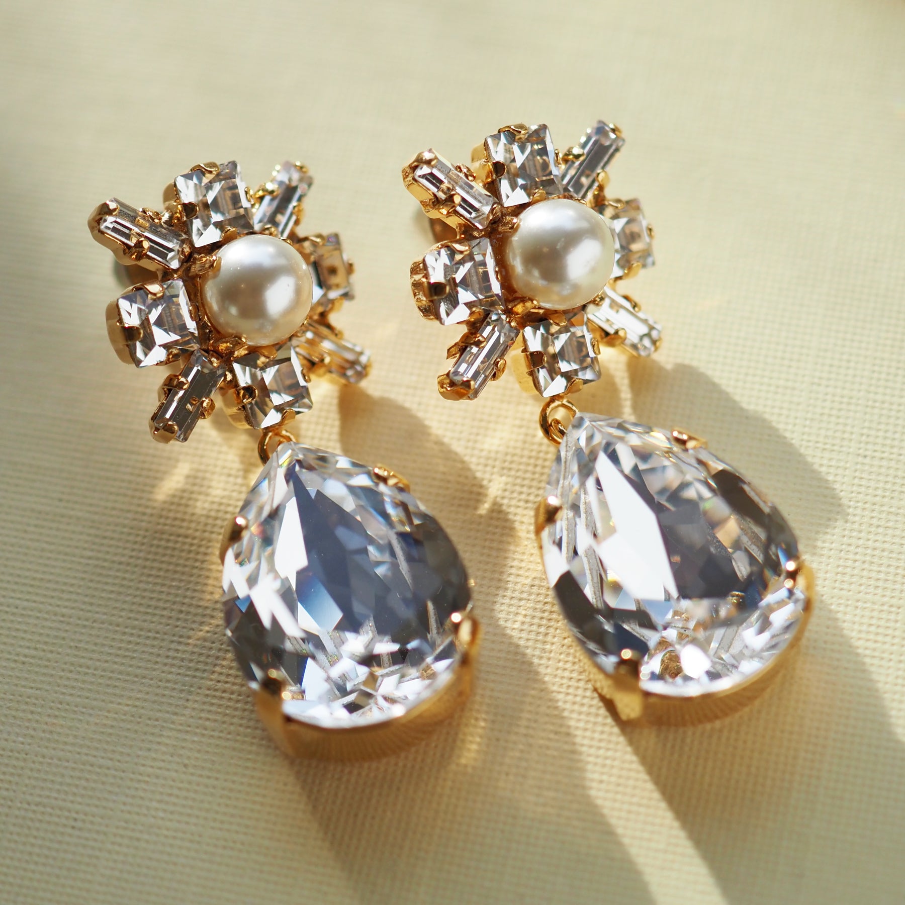 ビジューピアス, bijou, 神戸アクセサリー, 大ぶりピアス, 揺れるピアス, ブライダルピアス, 結婚式ピアス - 【masae 公式】