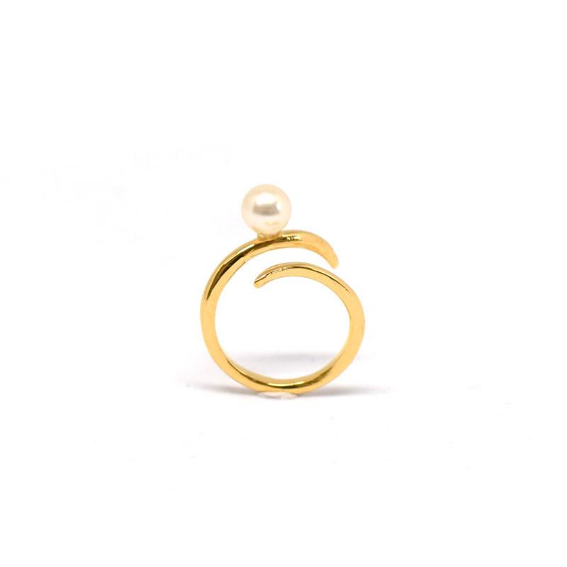 CURVE PEARL リング - masae