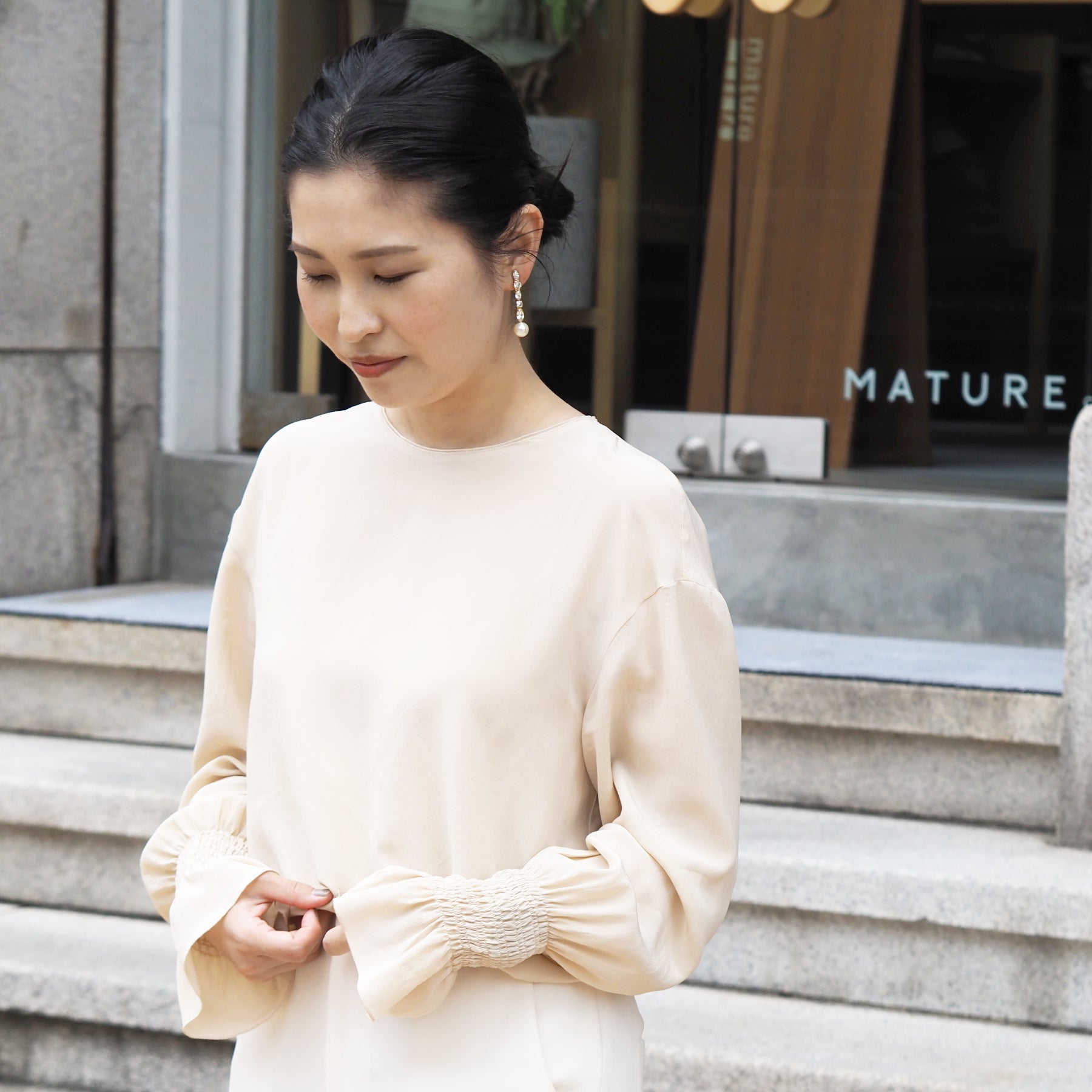 DIOTA イヤリング - masae公式オンラインストア | ビジューイヤリング、クリスタルガラス、スワロフスキーイヤリング、コスチュームジュエリー、ロングイヤリング、パールアクセサリー、ブライダルイヤリング、ブライダルアクセサリー、結婚式イヤリング、お呼ばれイヤリング、パーティーイヤリング、前撮りアクセサリー、プレ花嫁、谷まりあ着用、美人百花掲載、大人百花掲載、andGIRL掲載