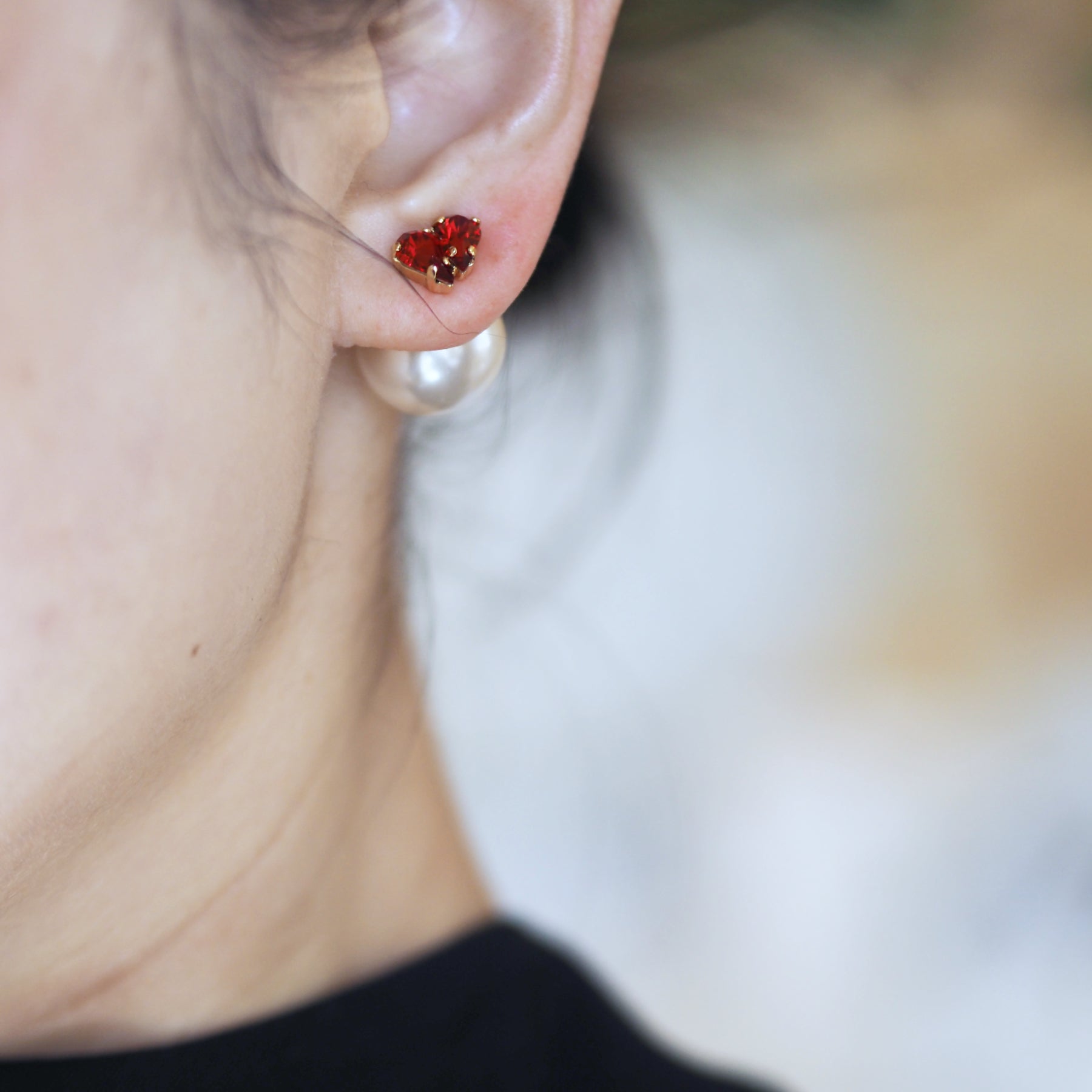 HIU ピアス - masae公式オンラインストア|ハートピアス、クリスタルガラス、パール、2wayピアス、美人百花掲載、and girl掲載、ハートモチーフ、お呼ばれアクセサリー、ブライダル、プレ花嫁、ハンドメイド