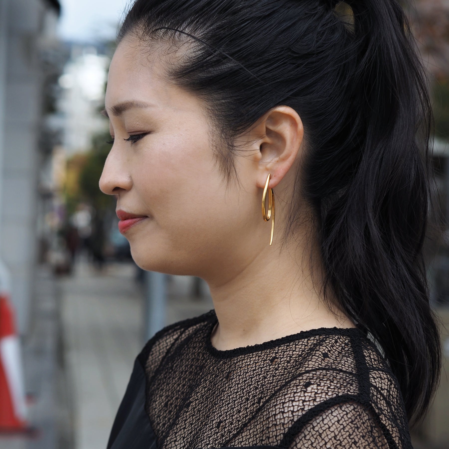 HOOK ピアス -M - masae