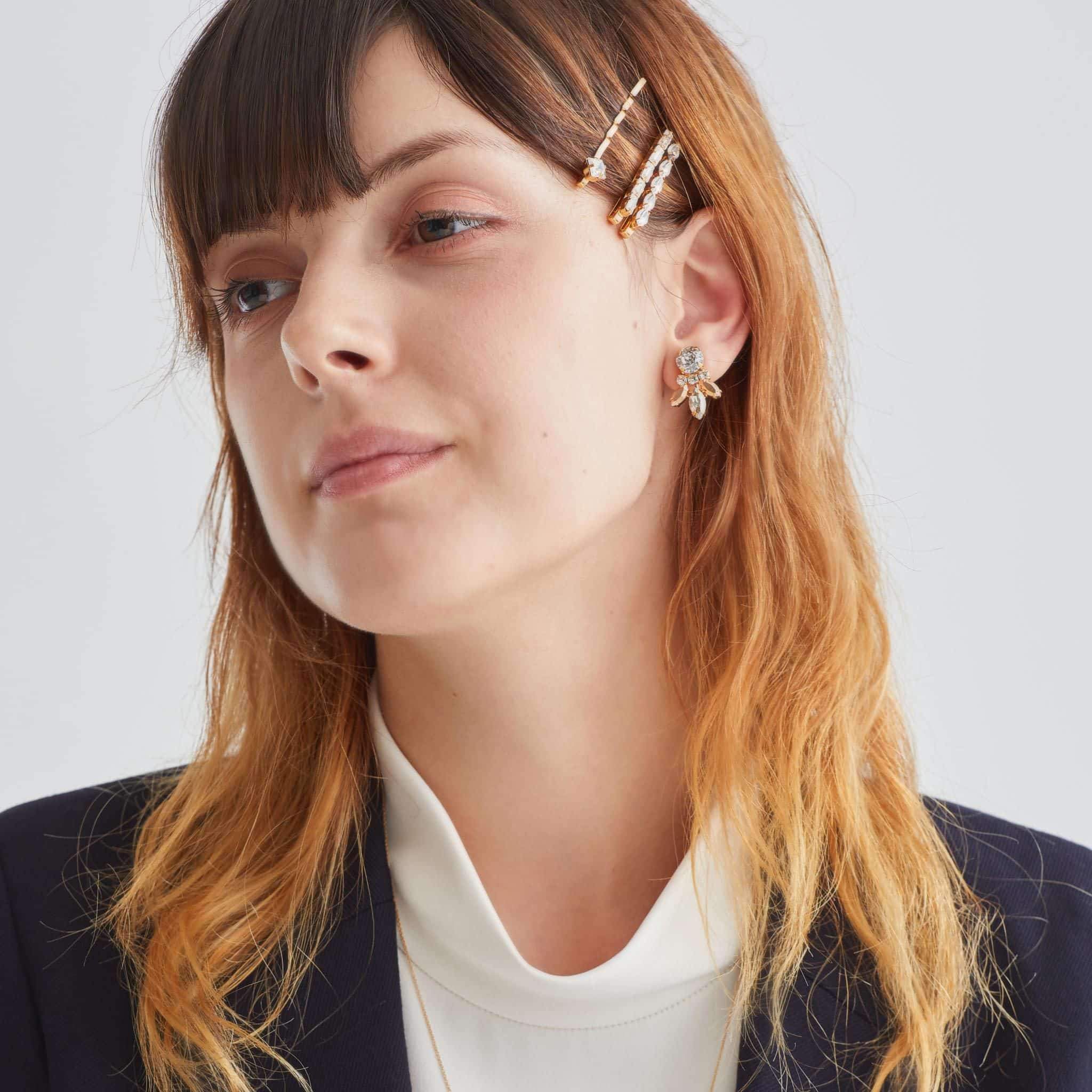 LAILI ヘアピン - masae公式オンラインストア|ビジューアクセサリー、ビジューヘアピン、ヘアアクセサリー、キラキラヘアピン、オケージョンシーン、結婚式アクセサリー、ブライダルアクセサリー、お呼ばれアクセサリー、前撮りアクセサリー、ar掲載、谷まりあ着用