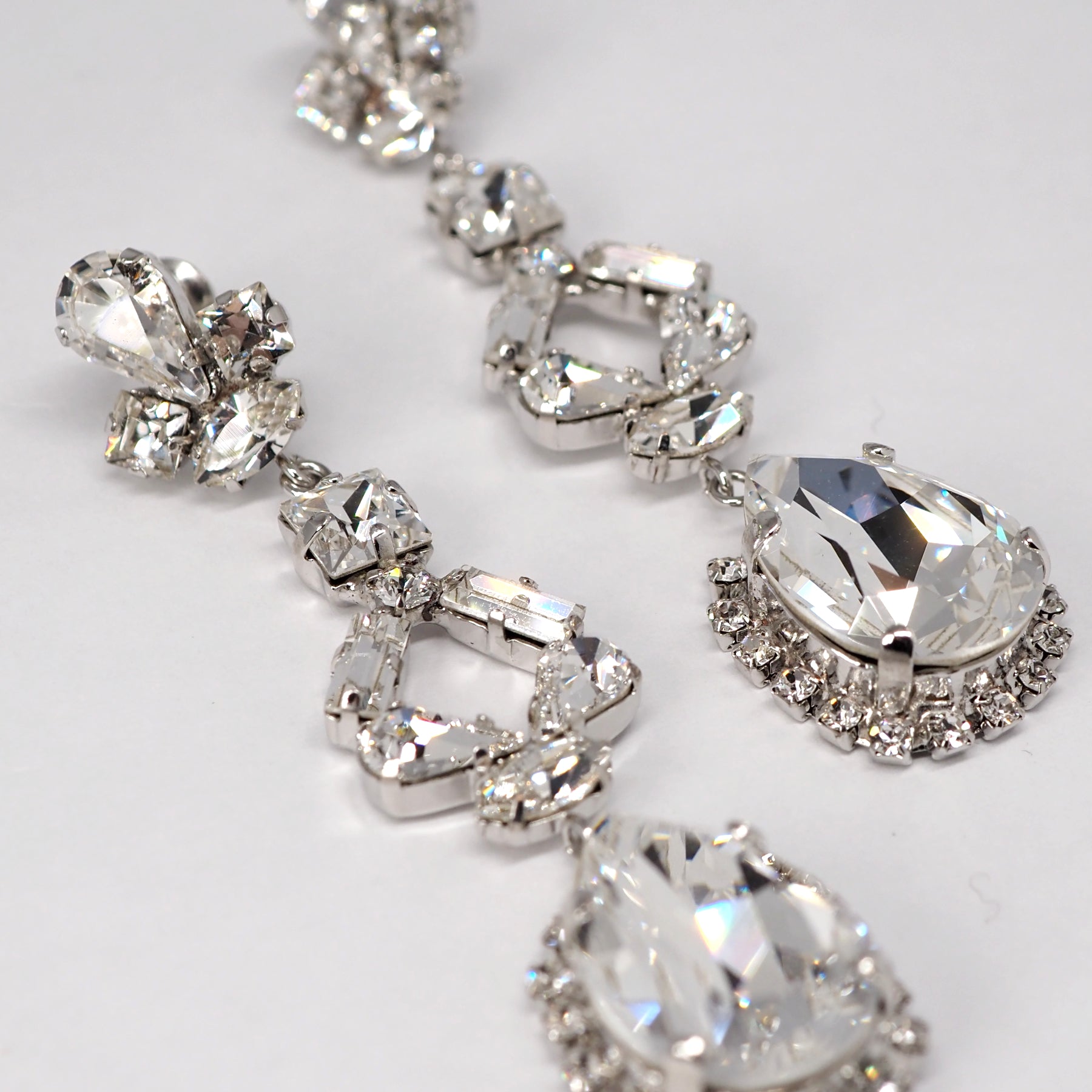 結婚式ブライダルイヤリング ビジューイヤリング スワロフスキークリスタル 【masae公式】