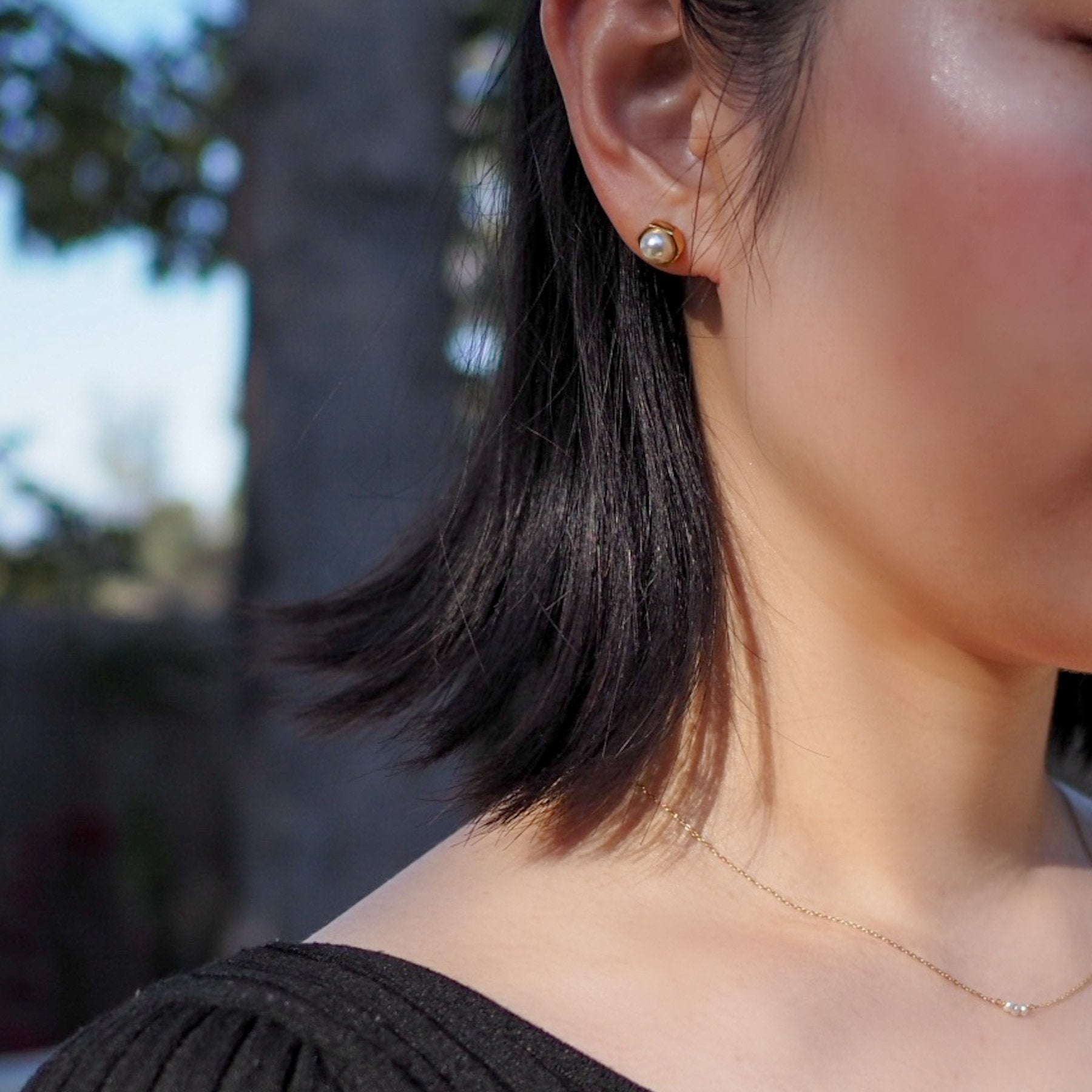 PEARL NUT ピアス - S - masae