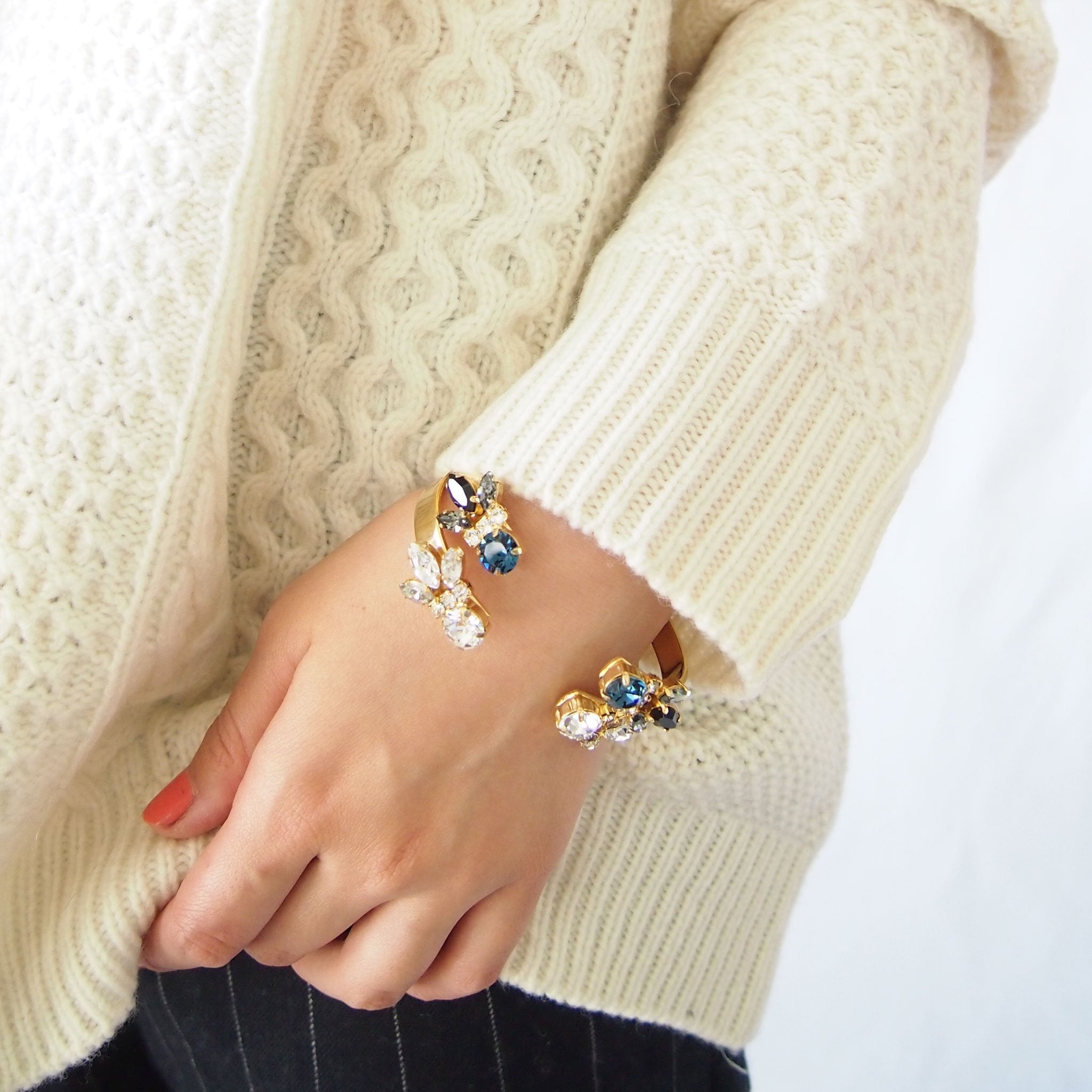 ビジューバングル、bijoux、bijouバングル、クリスタルガラス【masae 公式】