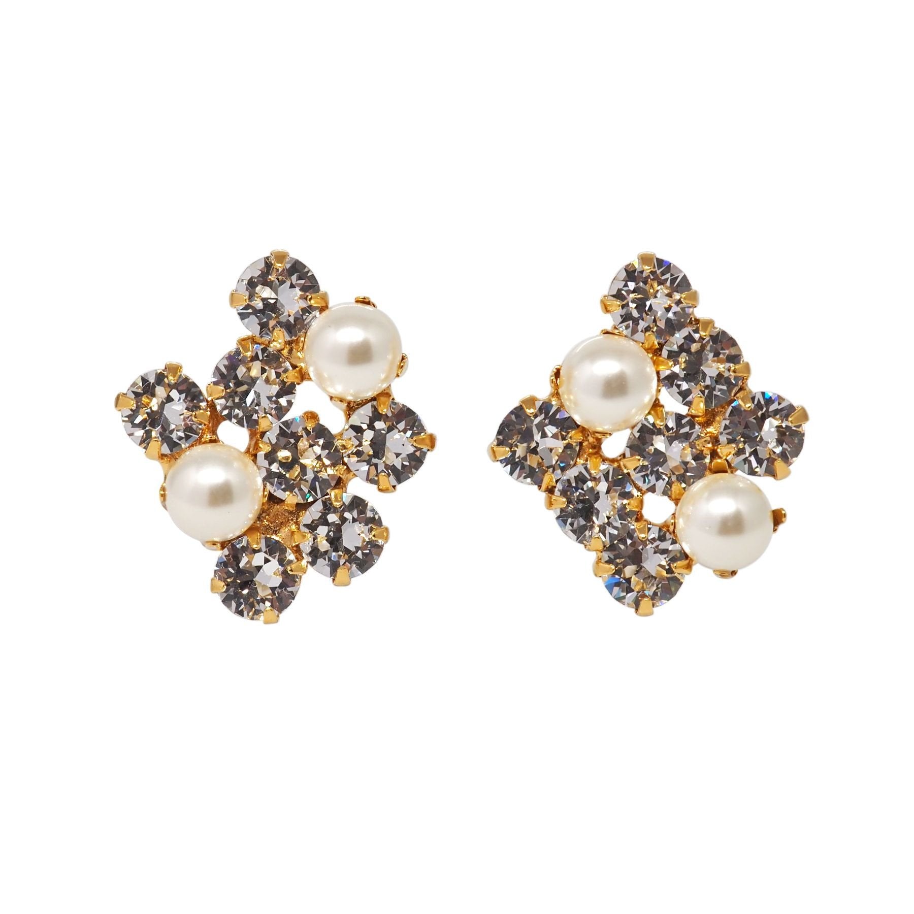 SEHER ピアス - masae公式オンラインストア|ビジュー、ビジューピアス、クリスタルガラス、パールピアス、結婚式ピアス、ブライダルアクセサリー、ブライダルピアス、プレ花嫁、お呼ばれアクセ、クラシカルピアス、キラキラアクセサリー、鈴木愛理着用、高橋ひかる着用