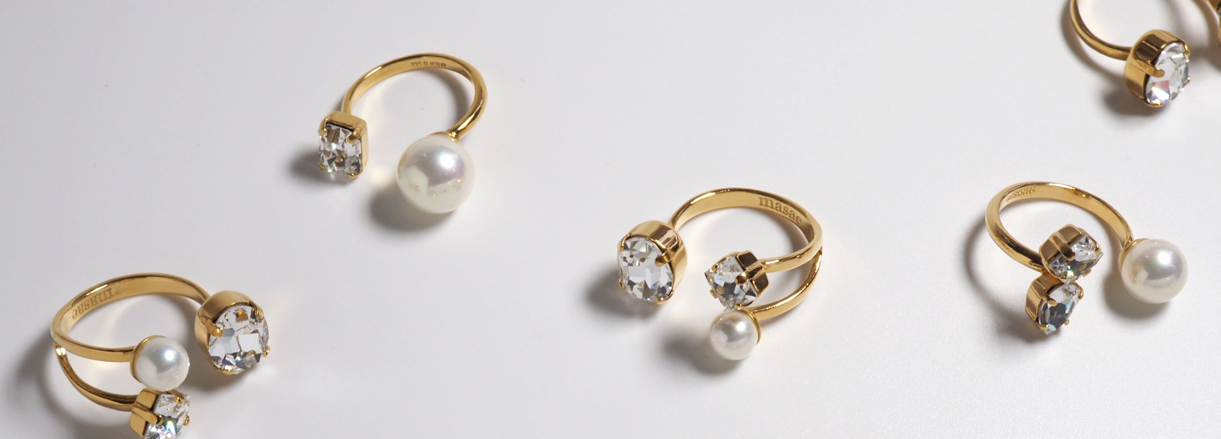 masae BORAリング クリスタル パール BORA リング - masae公式オンラインストア｜大ぶりリング